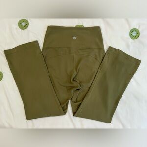 lululemon | Groove Super-High-Rise Crop 23", Bronze Green, Size 4